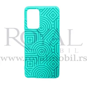 Futrola Soft Print GEOMETRIK No9 za iPhone 13 Pro Max (6.7) tirkiz