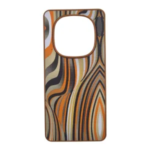 Futrola TEXTILE PRINT za Xiaomi Redmi Note 14 Pro Plus braon