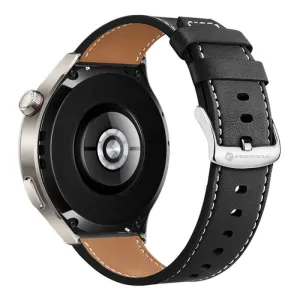 FORCELL F-DESIGN FS21 narukvica od eko koze za SAMSUNG Watch 20 mm crna