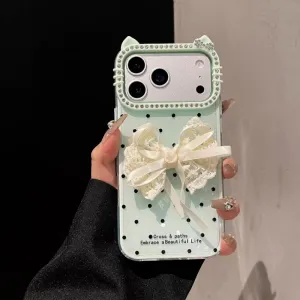 Futrola Elegant Bow za iPhone 17 Pro Max mint