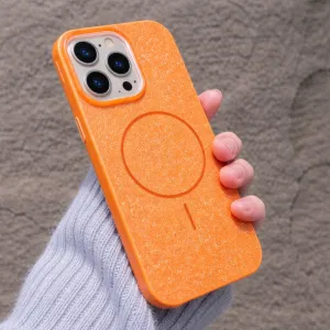 Futrola Glitter MagSafe za iPhone 17 narandzasta