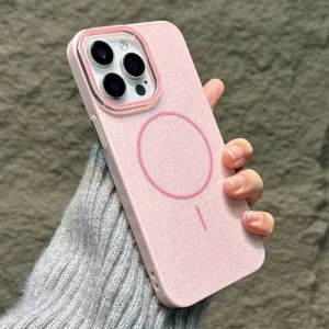 Futrola Glitter MagSafe za iPhone 17 Pro roze