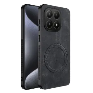 Futrola Leather Man Magsafe za Samsung Galaxy A07 crna