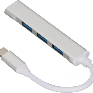4u1 HUB adapter type c na 4x USB 3.0 sivi