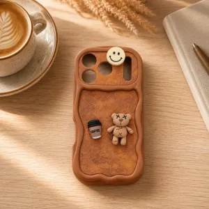 Futrola 3D Teddy za iPhone 17 Pro braon