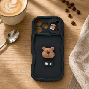 Futrola 3D Teddy za iPhone 17 Pro crna