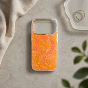 Futrola Cristal Magsafe za iPhone 17 Pro narandzasta