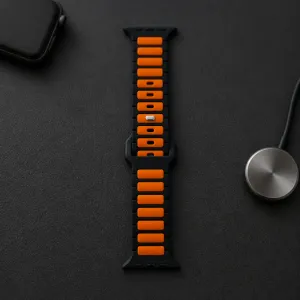  Narukvica za sat X-Cell Apple Watch 42/44/45/49 mm No3 crno-narandzasta