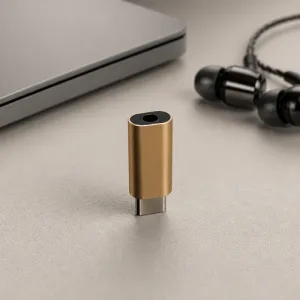 Adapter sa USB TIP-C (muski) na 3.5mm (zenski) zlatni