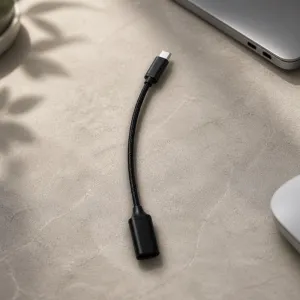 Adapter type c (muski) na USB A (zenski) crni