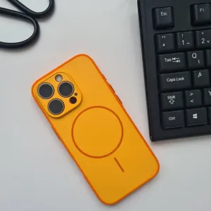Futrola Magsafe Slim Silicone za Xiaomi Redmi 15C narandzasta