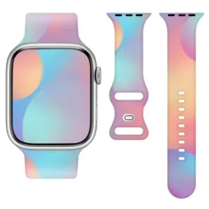Silikonska narukvica za Apple Watch 38/40/41 mm (97+110) rainbow