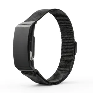 Pametna fitnes narukvica TITMO Loop I-110 sa IP68 zastitom, EKG funkcijom, merenjem pulsa, HRV, krvnog pritiska, SpO2, pracenjem sna i stresa crna