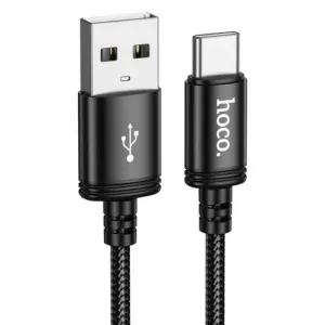 Kabl USB-A na USB-C (Type C) Hoco 3A 3 m X91 crni