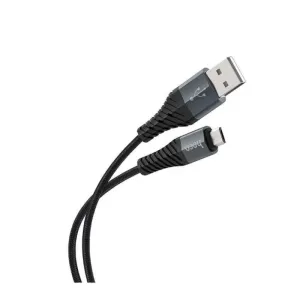 Kabl USB-A na Micro USB Hoco 2,4A 1 m X38 crni